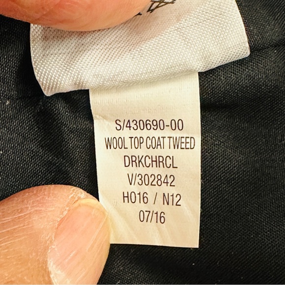 Old Navy Tweed Topcoat Overcoat - Picture 7 of 8